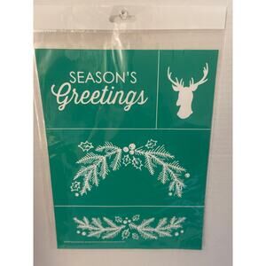 NWT Chalk Couture 8.5 x 11  “Season's Greetings"  Transfer